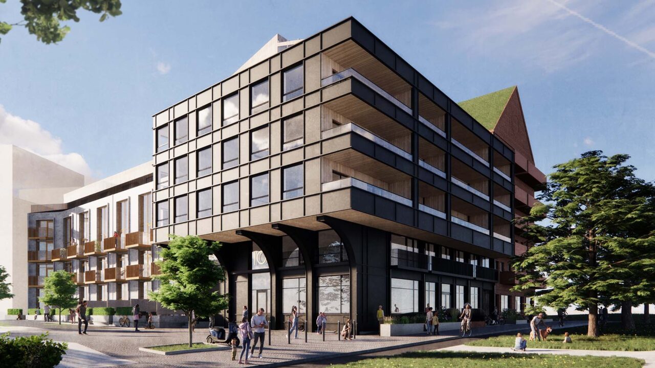 Bild på bostadsrättshus i Södra Änggården - Brf Odhners Fabrik